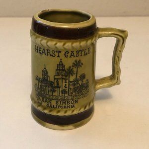 Hearst Castle Beer Mini-Stein, Ceramic, No Cracks (Preowned,Very good Condition)